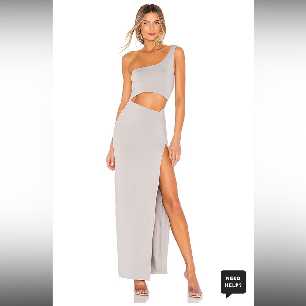 Erla Cutout Maxi Dress in Light Grey
superdown